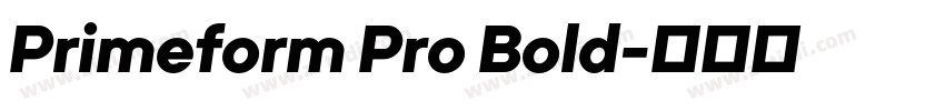 Primeform Pro Bold字体转换